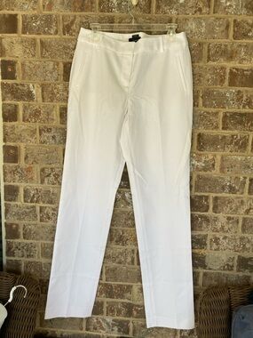 Talbots Newport White Curvy  Pants Size 6L New With Tags Navy
